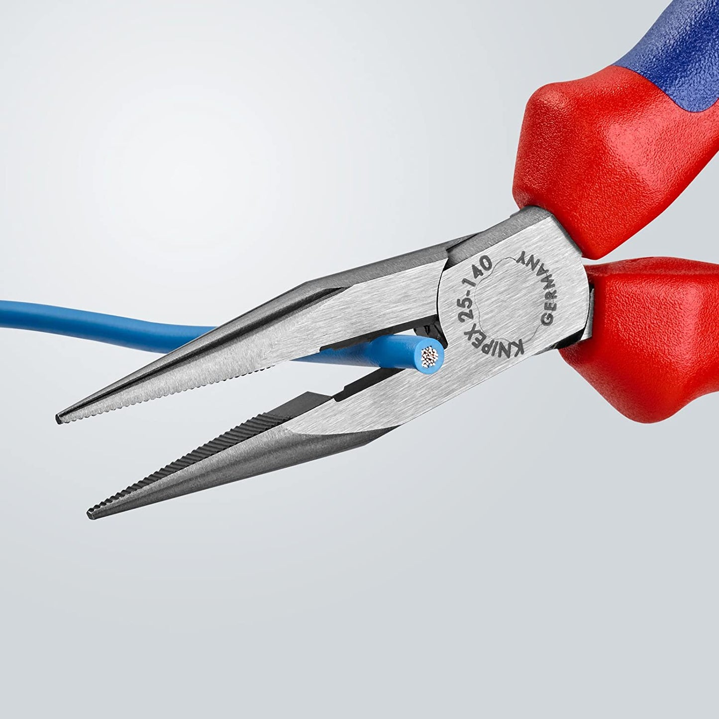 KNIPEX Flachrundzange mit Schneide 25 02 140
