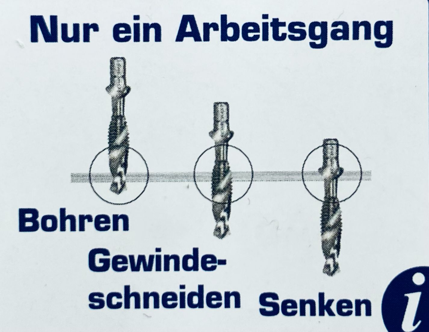 Bohrcraft MB7 Kombi-Gewindebohrer-Bits M3-M10 7-tlg. 41711410007