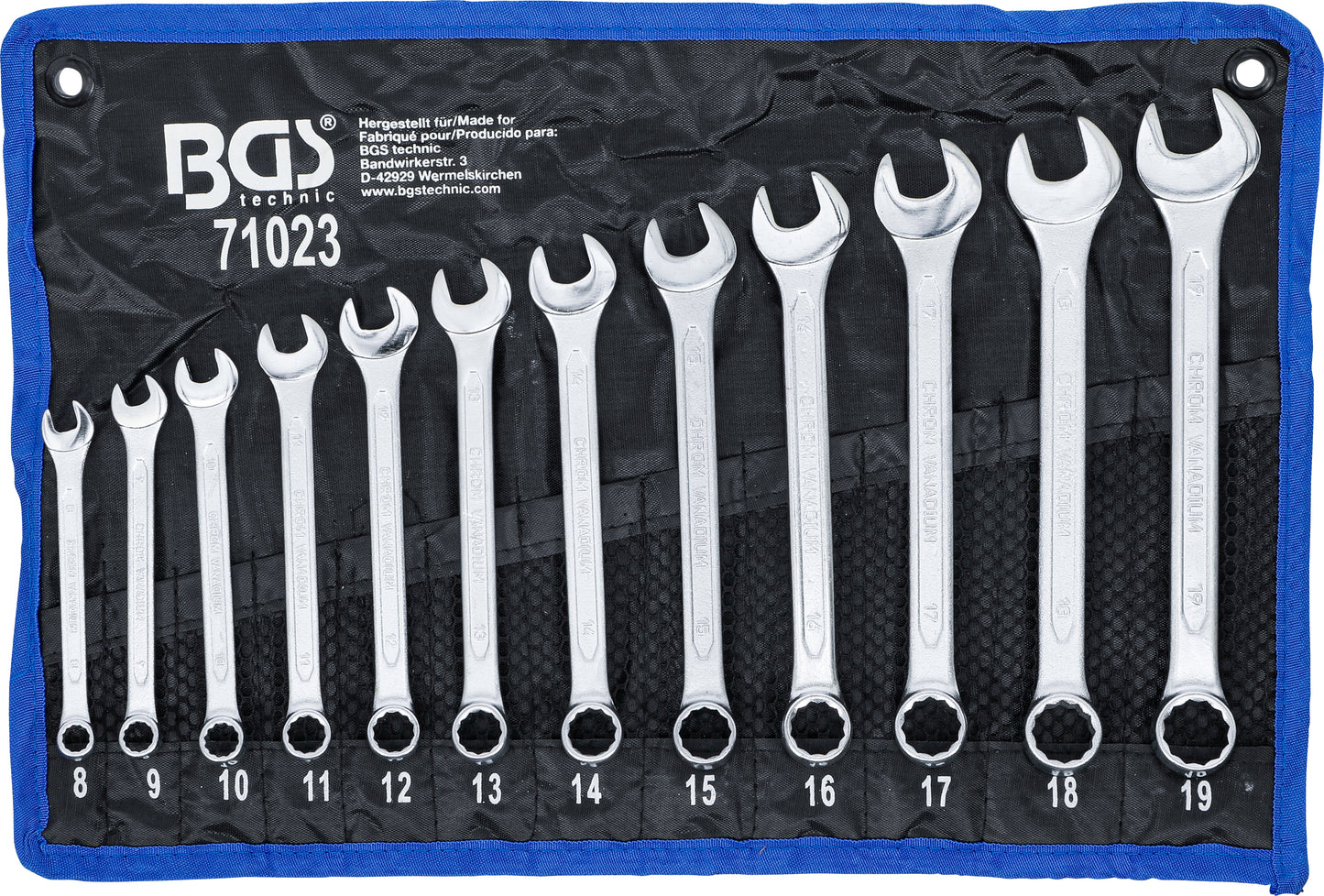 BGS Maul-Ringschlüssel-Satz | SW 8 - 19 mm | 12-tlg.