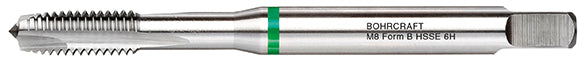 Bohrcraft RG12 Grünring Maschinengewindebohrer-Set M3-M12 + Kernlochbohrer & Kegelsenker, 12-tlg. 41631430012