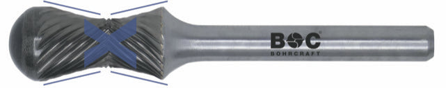 Bohrcraft RX 12 HM-Frässtifte Kombi-Form RX, 51700301200