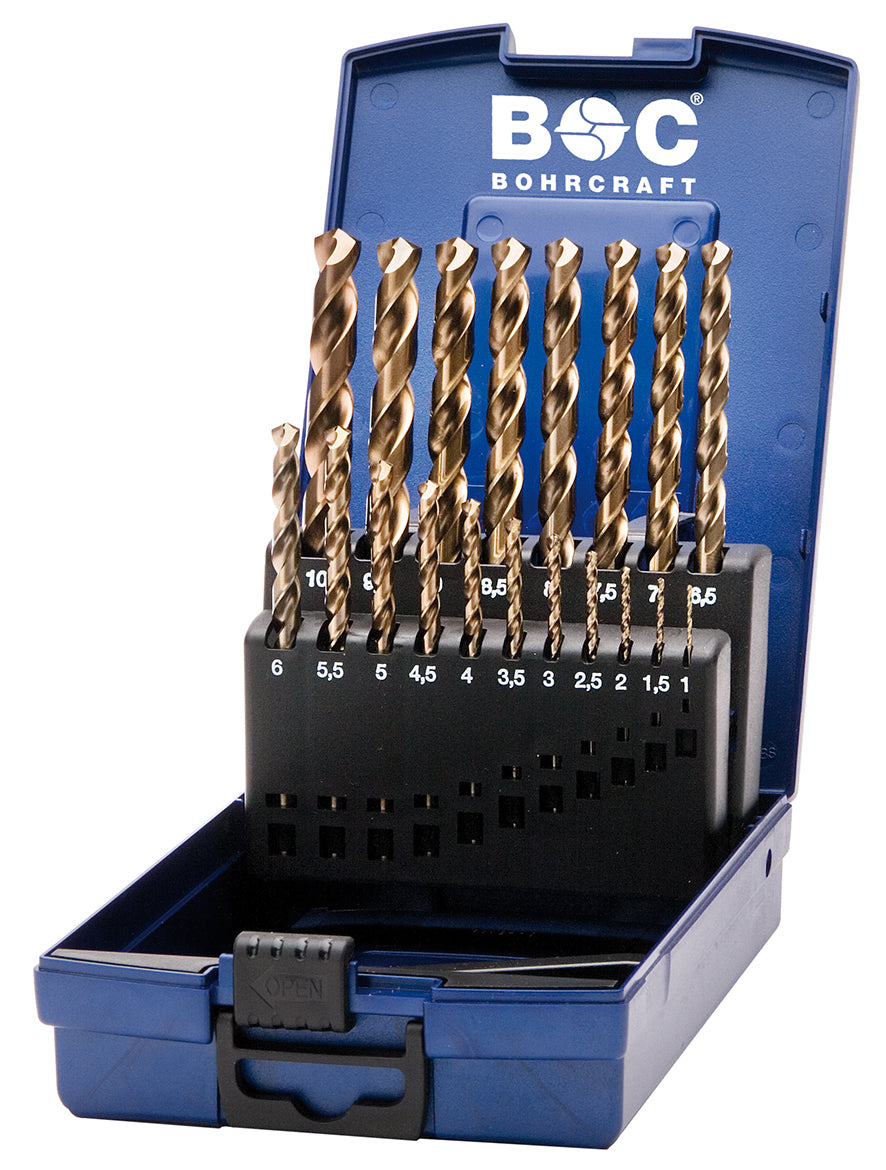 Bohrcraft KE Spiralbohrer HSS-E (Co5) kobaltlegiert mit Kreuzanschliff versch. Varianten