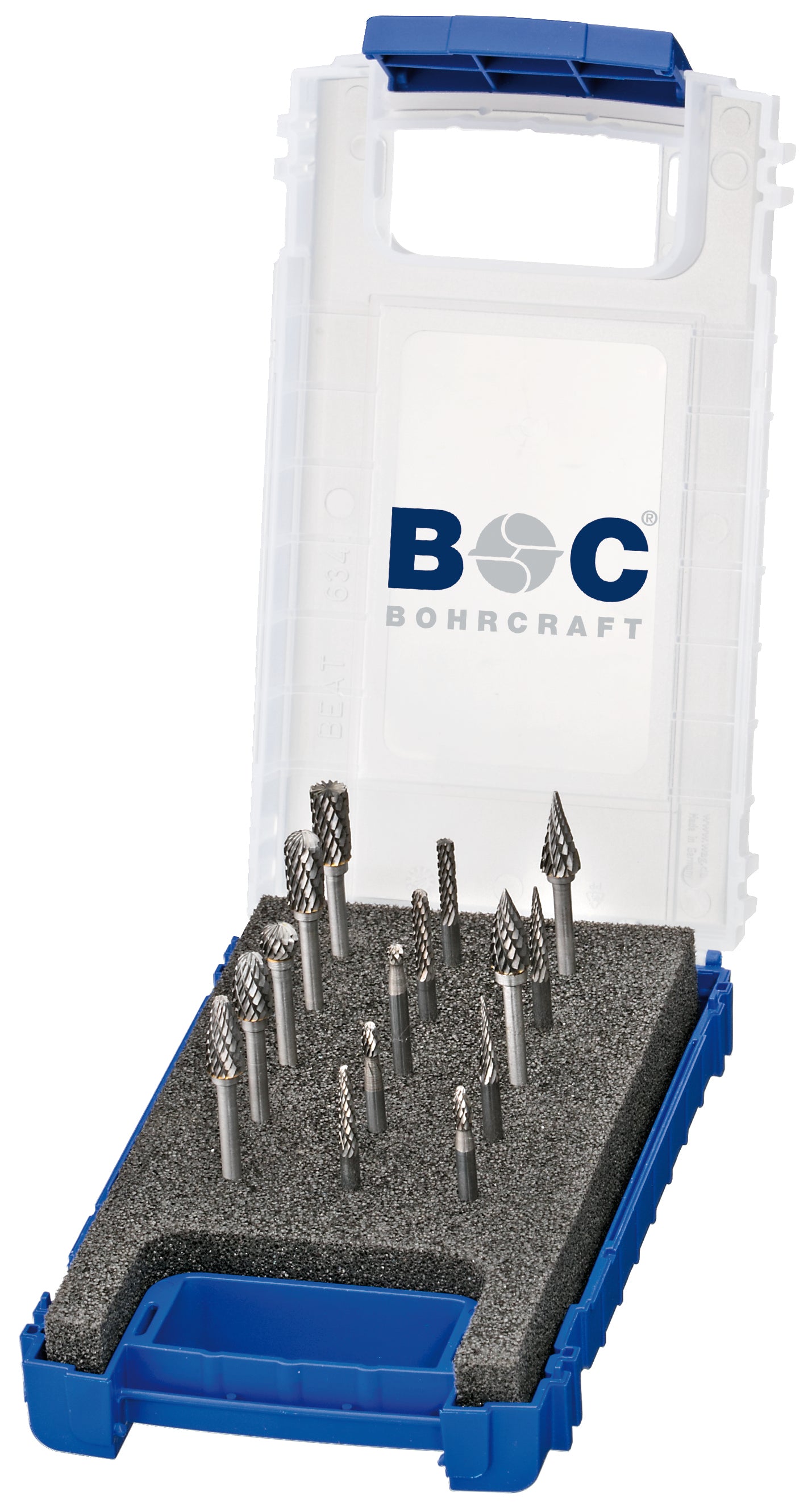 Bohrcraft KF 15 HM-Kleinfrässtifte mit Kreuzverzahnung, 59001330015