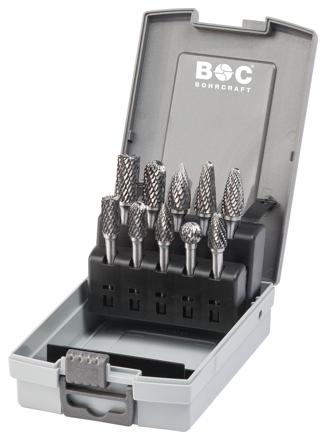 Bohrcraft RK10 HM-Frässtifte, mit Kreuzverzahnung, 10-tlg. versch. Varianten