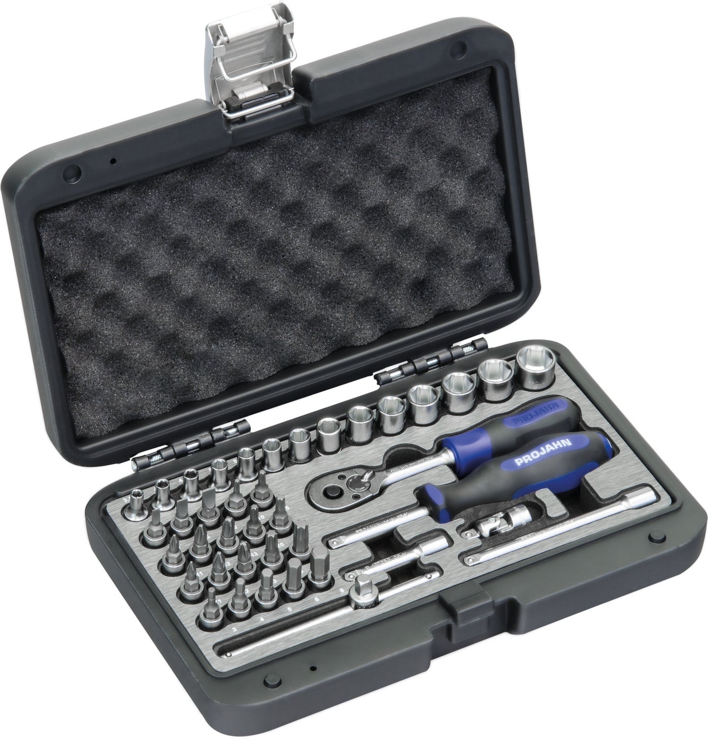 Industrie-Steckschlüssel-Koffer metrisch PROFESSIONAL 1/4" PROJAHN, 40 tlg.