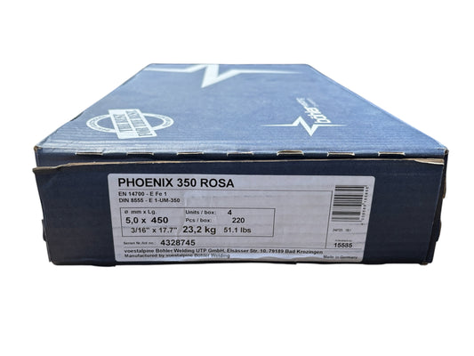 BÖHLER PHOENIX 350 ROSA 5,0x450 Umkarton 220 Stk. 23,2 KG