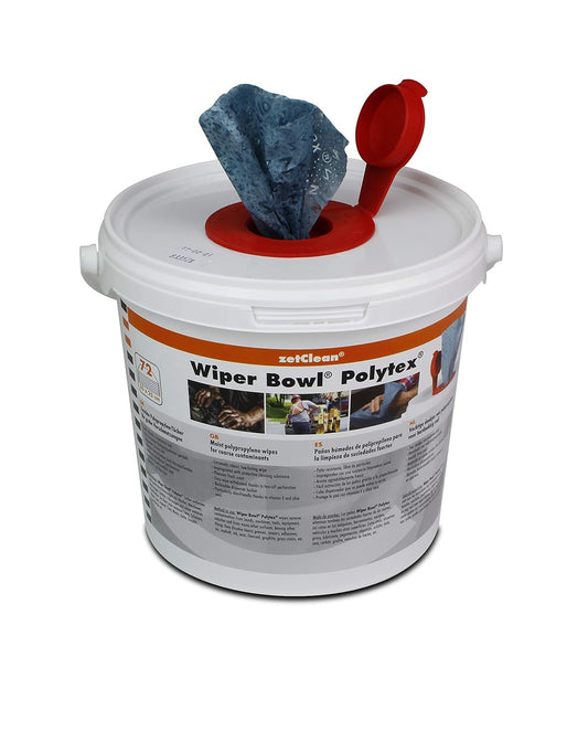 6x Spendereimer Reinigungstücher, zetClean®- Wiper Bowl® Polytex®ca. 72 Tücher