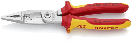KNIPEX Elektro-Installationszange 1000V-isoliert 13 86 200