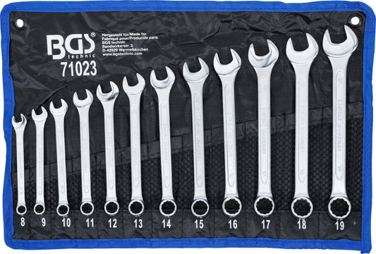 BGS Maul-Ringschlüssel-Satz | SW 8 - 19 mm | 12-tlg.