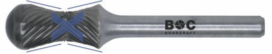 Bohrcraft RX 12 HM-Frässtifte Kombi-Form RX, 51700301200