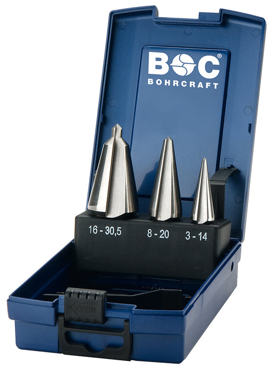 Bohrcraft B3-K HSS Blechschälbohrer Gr. 1 - 2 - 3, 3-tlg. k