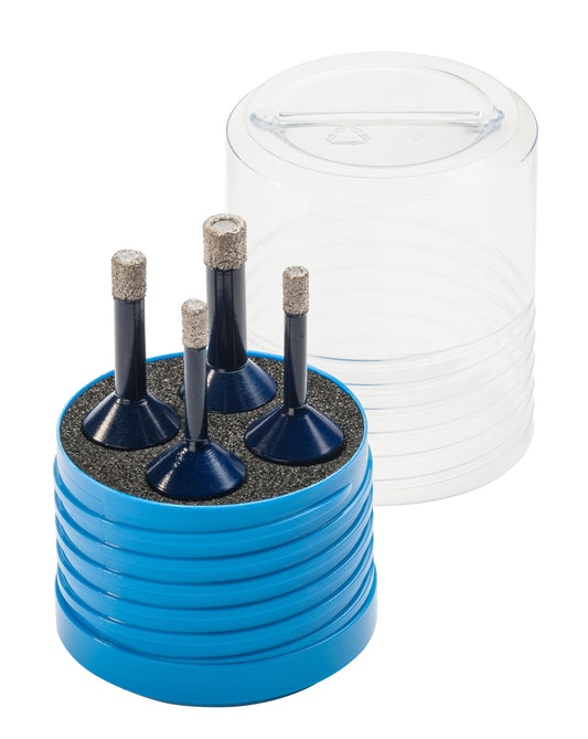 Bohrcraft DIAMANT-Trockenbohrer Set für Winkelschleifer, 4-tlg.