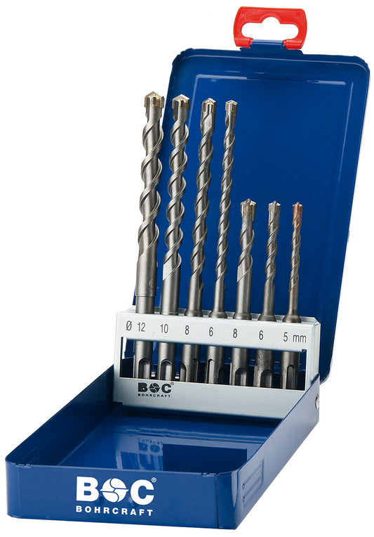 Bohrcraft HB7-4X Hammerbohrer 4-x SDS+ mit 4 Schneiden 7-tlg. 26151410007