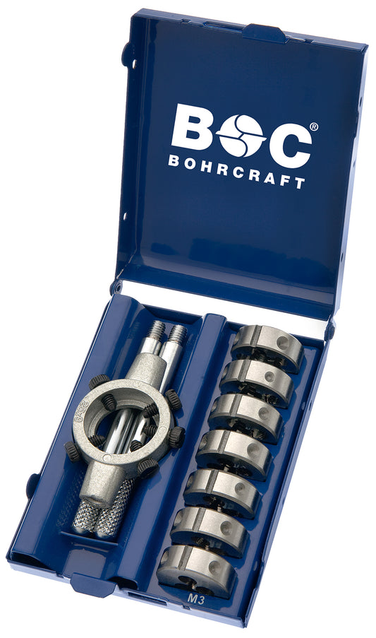 Bohrcraft MSR8 Schneideisen-Sortiment M3-M12 / 8-tlg. 42001410007