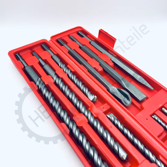 Steinbohrer-, Meiselsatz SDS, 12-tlg.