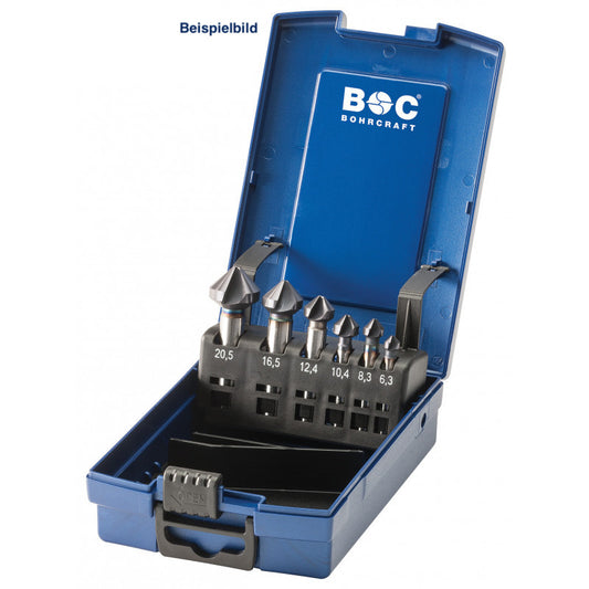 Bohrcraft KS6-K Al-Cro Präzisions-Kegelsenker HSS-G PROFI-PLUS, 6-tlg. 17311330006