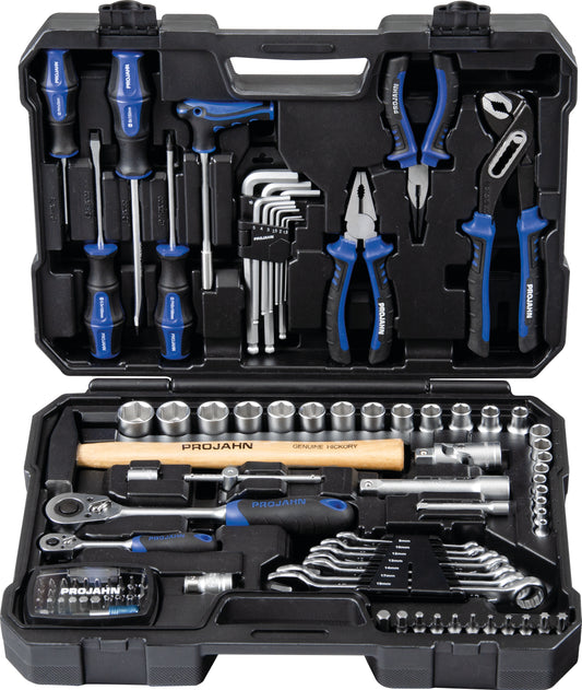 1/4" + 1/2" Werkzeugkoffer PROJAHN, 98-tlg. proficraft